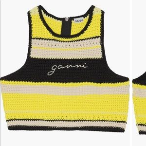 Ganni crochet top